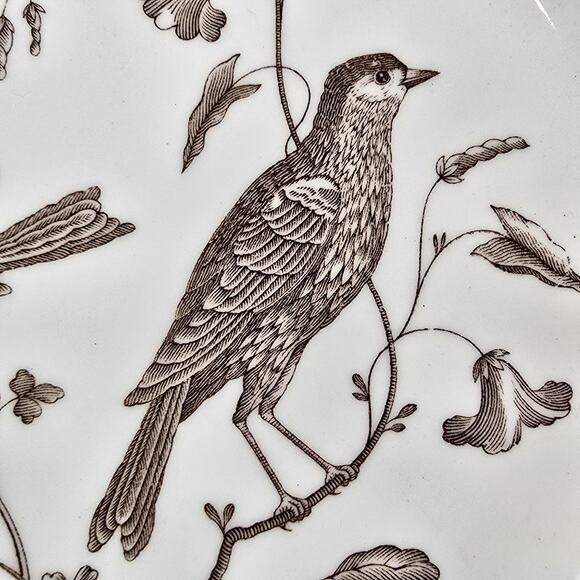 Vintage Wedgwood Williamsburg Aviary Soup Bowl 8" Birds England Commmemorative - Picture 2 of 10